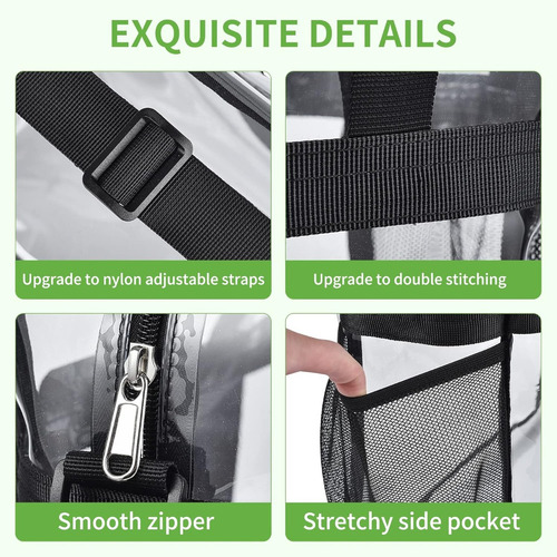 Xd Bolsa De Estádio Transparente Para Mulheres E Homens