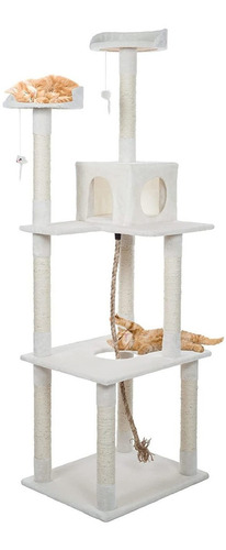 Torre Para Gatos De 6 Pies Perchas Para Siestas Condominio P