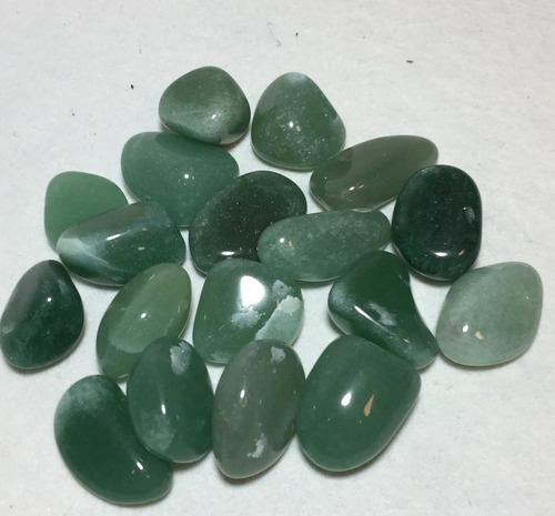 Piedras Semipreciosas Cuarzo Verde Rolado 2-2.5cm 100g