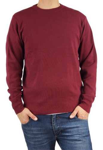 Sweater Tejido Hombre Cuello Redondo Hilo S A Xxl