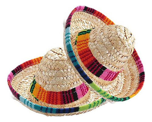 Sombrero De Paja Para Mascotas, Gorra Mexicana, Disfraz De G