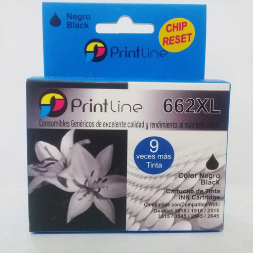 Combo Cartuchos 662 Genericos Printline Xl 18ml