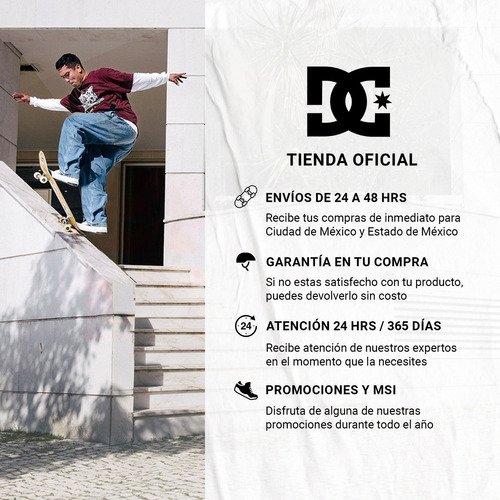 Tenis Dc Shoes Mujer Dama Skate Casual Method 