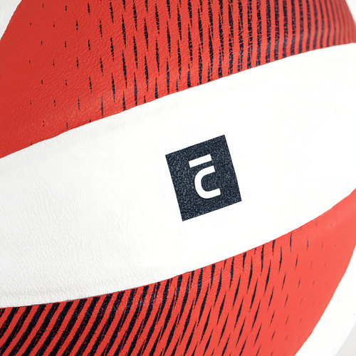 Balón De Voleibol V900 Blanco/rojo Kipsta Color Rojo