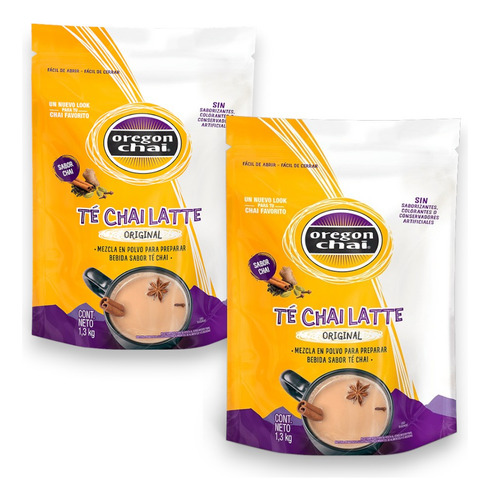 2 Bolsas De Oregon Chai Original 1.3 Kg
