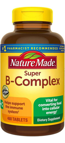 Complejo Super B Con Vitamina C Nature Made 460 Tabletas