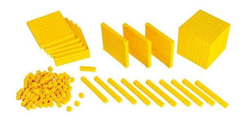 Bloque Multibase - Base 10 Conectable Amarillo