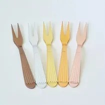 Comprar 24 Mini Tenedor Picada Copetin Pincho Aluminio Anodizado