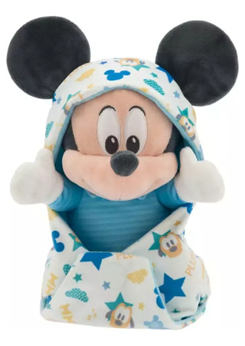 Disney Store Peluche Mickey Mouse Con Manta Babies 29 Cm 