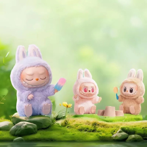 Hu /2x Labubu Emocionante Macaron Los Monstruos - Original