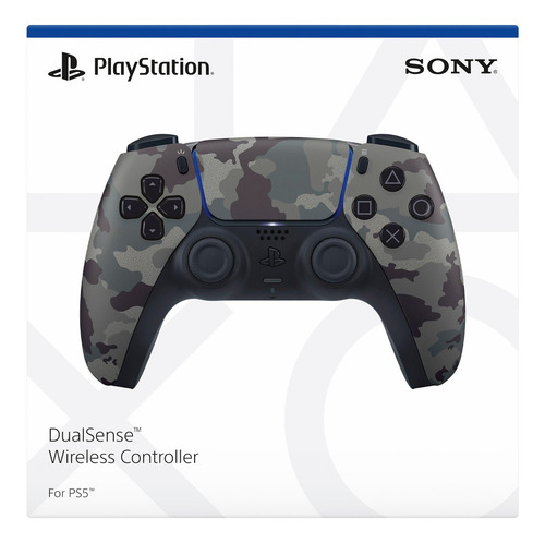 Imagen 5 de 5 de Joystick inalámbrico Sony PlayStation DualSense CFI-ZCT1 gray camouflage