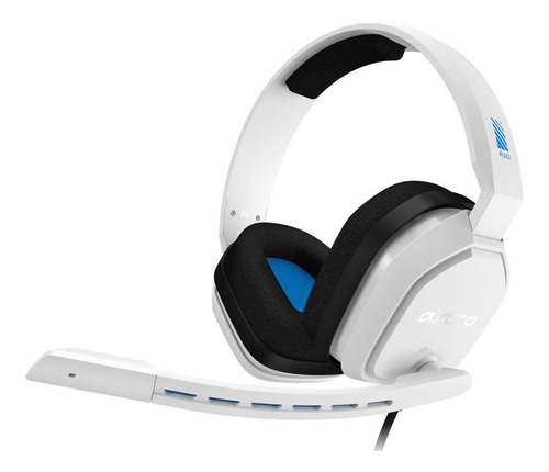 Imagen 2 de 5 de Audífono gamer Astro A10 blanco y azul