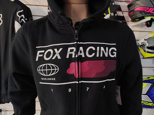 Imagen 3 de 4 de Buzo Campera Fox Global Zip Fleece