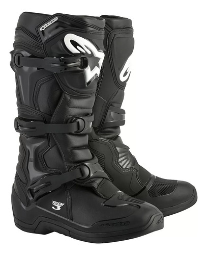 Botas De Motocross Alpinestars Tech 3 Negro Blanco Marelli