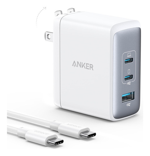 Cargador Anker Nano Usb-c De 100 W, Cargador Gan Compacto Y