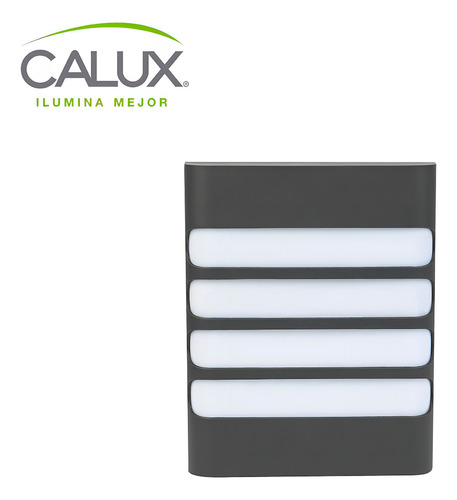 5220-led/gf Luminario Para Muro, Marca Calux Color Grafito
