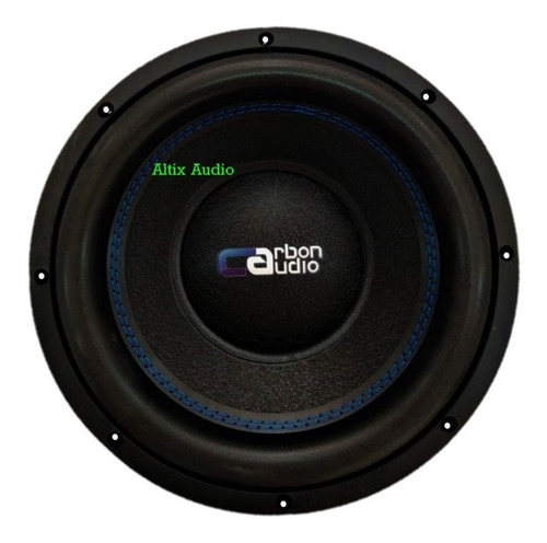 Subwoofer Carbon Audio 10 Pr 1700 Watts Max Doble Bobina Color Negro/azul