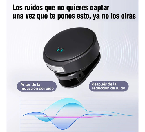 2 Micrófono Corbatero Magnético Inalámbrico Iphone Android Negro