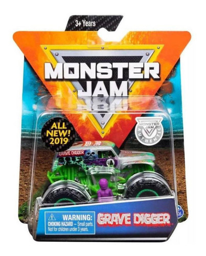 Monster Jam - Grave Digger - Escala 1:64 - Spin Master