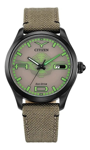 Reloj Citizen Star Wars Yoda Bm6839-06w Original Time Square