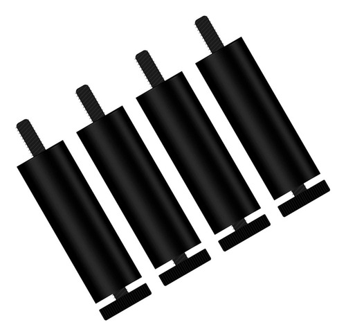 C-f 4 Patas De Aleación De Aluminio Negro 15cm Diámetro 2,8