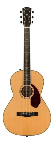 Guitarra Electroacústica Fender Paramount PM-2 Deluxe para diestros natural ébano brillante