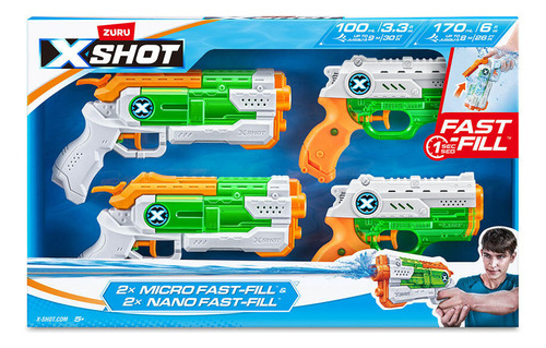X-shot Micro & Nano Fast-fill X2 Pack