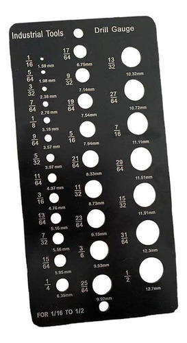 Calibre De Taladro Portátil Brocas De 1,59-12,7 Cm Y