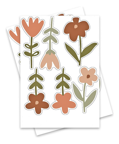 Pegatinas De Pared De Flores Bohemias, Decoración Creativa D