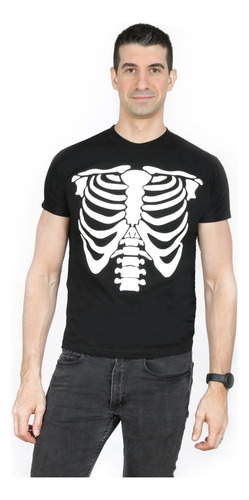 Halloween! Remera Esqueleto Adultos Y Teens (no Brilla)