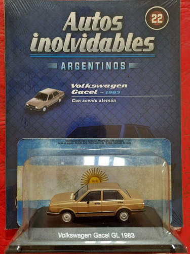 Autos Inolvidables Argentinos N22 Volksvagen Gacel Gl 1983