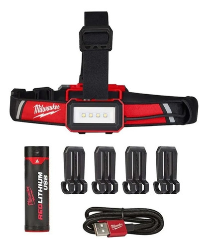 Lampara Recargable P/casco Minero 600 Lum Milwaukee 2115-21