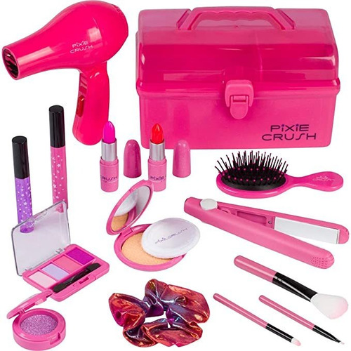 Pixiecrush Kids Kit De Maquillaje Para Las Niñas Con Secador