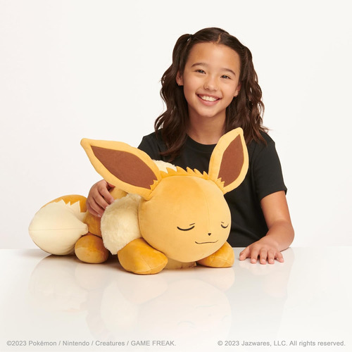 Pokémon - Eevee Durmido De Peluche De 18 Pulgadas, Pokémon D