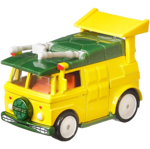 Hot Wheels Van Party Wagon Tartarugas Ninja Spiderman Mobile Cor Azul E Amarela