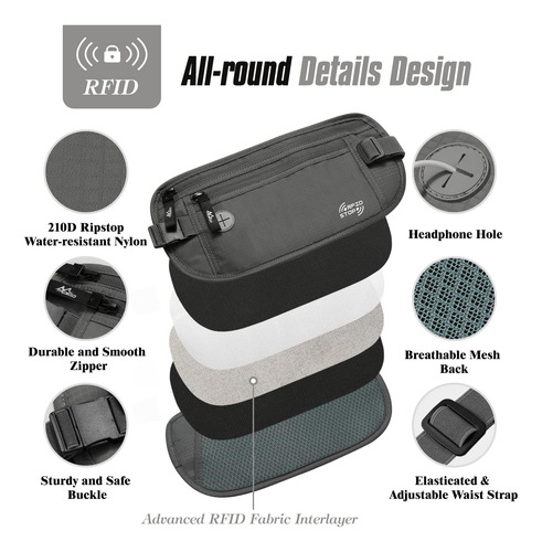 Bolsos Bandolera Fashion Waste Packs Moko No Aplica, Gris...