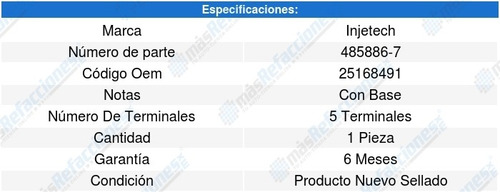 Sensor Maf Silverado 1500 Hd 8cil 6.0l 01-06 8329493