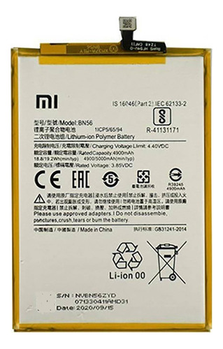Batería Pila Xiaomi Redmi 9c 5000mah Bn56