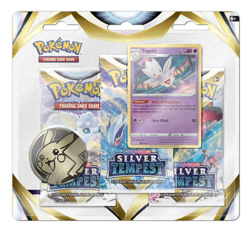 Pokémon Tcg Silver Tempest 3 Booster Packs & Togetic Promo