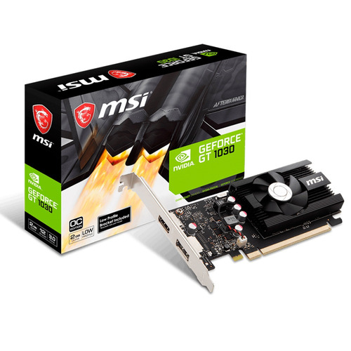 Placa Video Geforce Msi Gt 1030 2gb Gddr4 Hdmi Dp Mexx 2