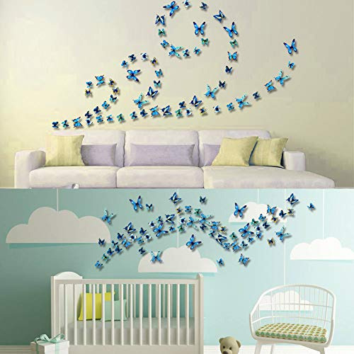 Pegatinas De Pared 3d De Mariposas Arte, Manualidades N...
