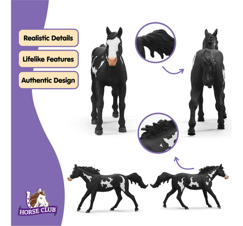 Figura De Caballo Schleich Horse Club 17.8 Cm Pintada A Mano
