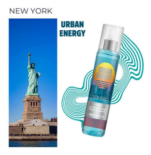 Fragancia Urban Energy New York Jafra Hombre 240ml Original
