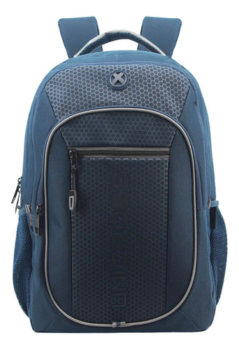 Mochila Espalda Urbana Unicross 18'' 62.3777 Color Azul 62.3777.2 Diseño De La Tela Liso