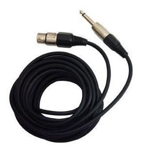 Cable Extencion De Microfono Plug Canon Hembra A Plug 6.3 Mm