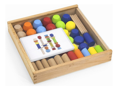 Bloques De Construcción De Madera Montessori