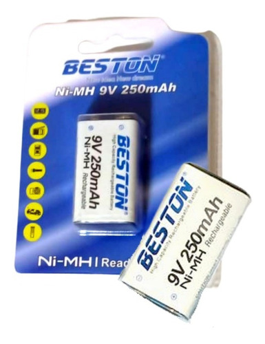 Batería Recargable Beston 9v 250mah Alta Duración