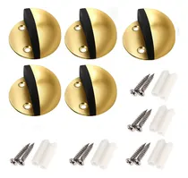 Comprar Pack X 5 Topes De Piso Para Puertas Acero Inox Dorado