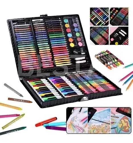 Kit de pintura de dibujo, juego de pintura para niños de 150 piezas Kit de  dibujo para niños Juego de pintura para niños Instalación sin esfuerzo