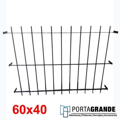 Reja Para Ventana 60x40 Barrote Hierro Del 12